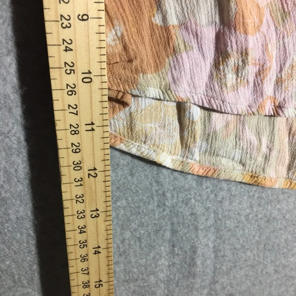 Womens Andree by Unit Blouse Floral Cottage Core Boho Beachy Babydoll Style - Picture 6 of 7